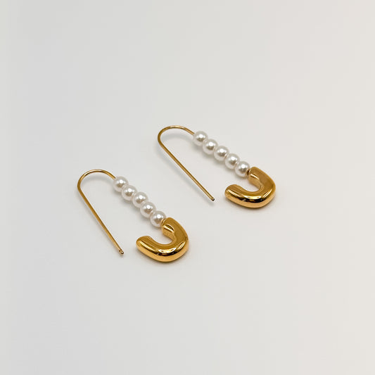 Gold Pin Earring