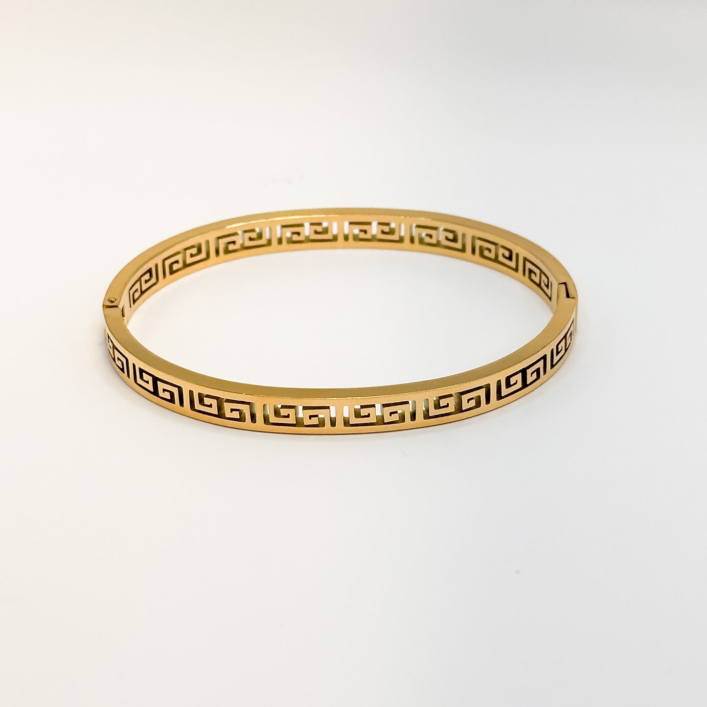 Gold Geometric Bangle