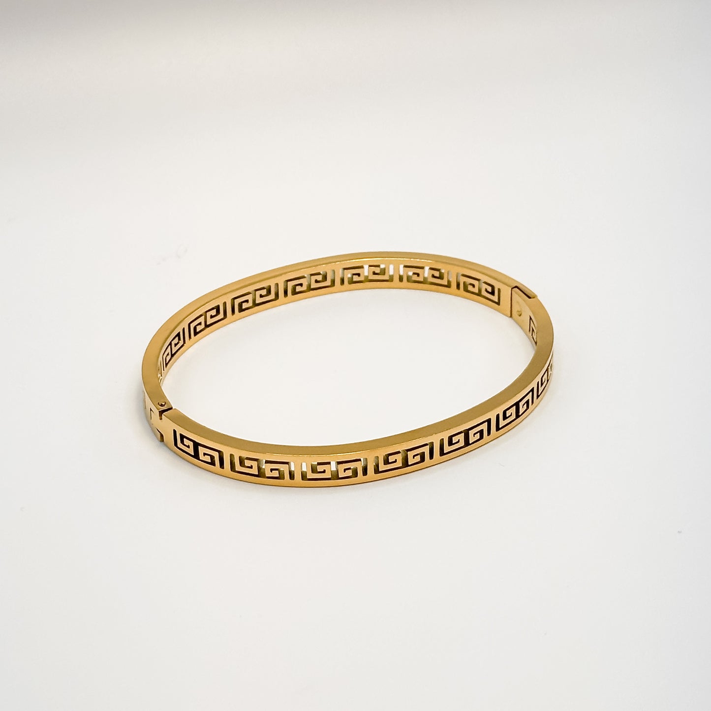 Gold Geometric Bangle